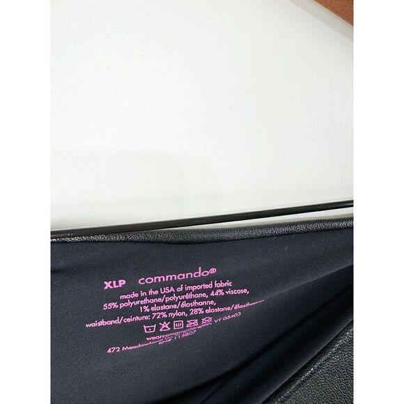 Commando Perfect Control Faux Leather Legging Size XL Petite Black - Picture 4 of 5